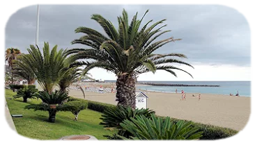 De stranden van Los Cristianos, Tenerife